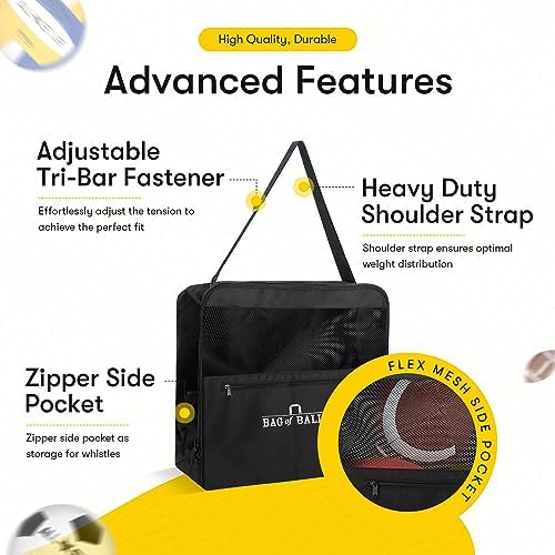 Easy Play Sports and Outdoors - Complete Sports Ball Set in Carry Bag - Sport Balls Kit with Pump - Ideal for Boys' Outdoor Play and Convenient Storage - Image 3