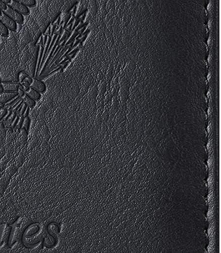 Passport Holder Cover Wallet Travel Essentials Leather Travel Wallet Rfid Blocking Case Vacation Travel Must Haves Travel Accessories for Men Women (110#Black) - Image 9