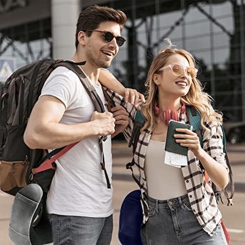 Travel Pillow for Airplane-2 Pack Memory Foam Neck Pillows, Soft & Support Travel Essentials for Travelling, Sleeping Rest, Car, Train and Home Use(Grey&Blue) - Image 7