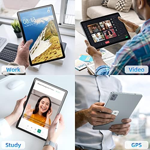 jumper 10 Inch Tablet, 8-Core Processor, 8GB RAM 128GB Storage, 1200p FHD IPS Touch Screen, Android 12 Tablets with Stereo Speakers, 13+5MP Camera, 6000mAh Battery, 5G WiFi, GPS, BT5.0, Type-C. - Image 8
