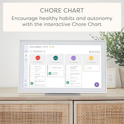 Skylight Calendar: 15 inch Digital Calendar & Chore Chart, Smart Touchscreen Interactive Display for Family Schedules - Wall Mount Included - Image 3