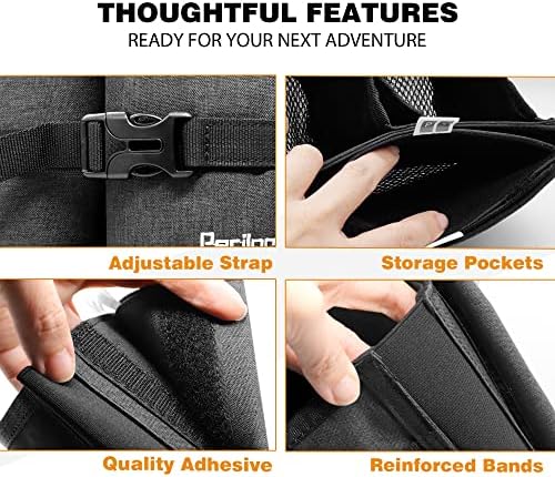 Perilogics Luggage Travel Cup Holder Hands Free Drink Caddy for Suitcase Handle. Perfect Airplane Travel Essential Accessory Gift for Frequent Traveler, Flight Attendant or with Children (Dark Gray) - Image 5
