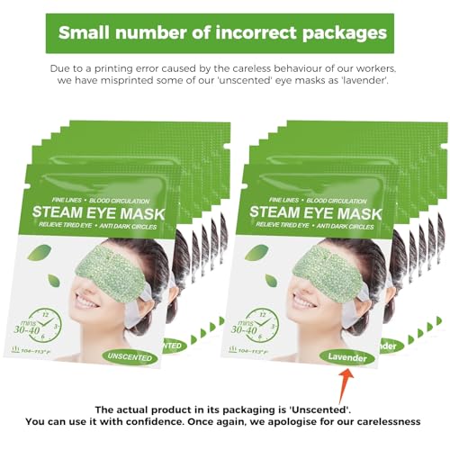 16 Packs Steam Eye Masks for Dry Eyes, Spa Warm Eye Mask, Heated Eye Mask Reduce Puffiness & Dark Circles, Hydrate & Soothe Tired Eyes, Travel Essentials, Business Trip, Party Favors, Unscented - Image 2