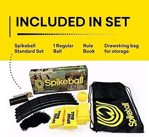 Spikeball The Original Kit 1-Ball - Outdoor Sports, Family, & Yard Games - Includes 1 Ball, 1 Net, Drawstring Bag & Rules - Image 6