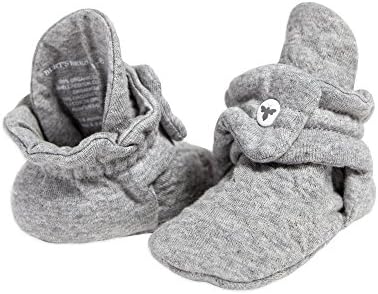 Burt's Bees Baby Baby Booties, Organic Cotton Adjustable Infant Shoes Slipper Sock