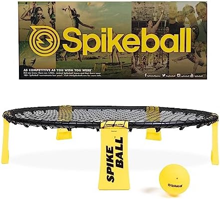Spikeball The Original Kit 1-Ball - Outdoor Sports, Family, & Yard Games - Includes 1 Ball, 1 Net, Drawstring Bag & Rules