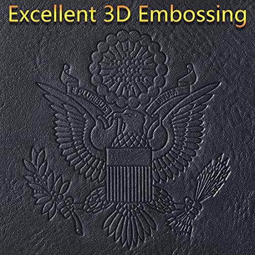 Passport Holder Cover Wallet Travel Essentials Leather Travel Wallet Rfid Blocking Case Vacation Travel Must Haves Travel Accessories for Men Women (110#Black) - Image 8