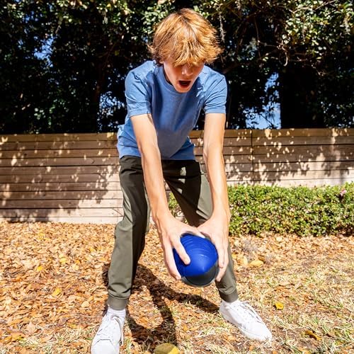 NERF Kids Foam Football - Pro Grip Youth Soft Foam Ball - Indoor + Outdoor Football for Kids - Small NERF Foam Football - 9" Inch Youth Sized Football - Blue + Black - Image 5